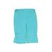 Body Glove Athletic Shorts: Teal Solid Activewear - Women's Size Medium