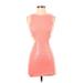 TOBI Casual Dress - Bodycon Keyhole Sleeveless: Pink Dresses - Women's Size X-Small