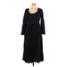 Madewell Casual Dress - Midi: Black Polka Dots Dresses - New - Women's Size 10