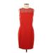 Cynthia Steffe Cocktail Dress - Sheath: Red Dresses - New - Women's Size 8