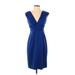 Donna Ricco Casual Dress - Sheath: Blue Dresses - Women's Size 4