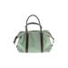 Fossil Satchel: Pebbled Green Color Block Bags