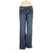 Lilly Pulitzer Jeans - Mid/Reg Rise: Blue Bottoms - Women's Size 8 - Sandwash