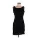 Lily Rose Casual Dress - Mini: Black Solid Dresses - Women's Size Large