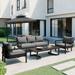 4-Piece Multi-person Outdoor Steel Sofa Set