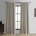 Exclusive Fabrics Essential Polyester Solid Blackout Curtains - Thermal Insulated Window Curtains Rod Pocket (Single Panel)