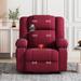 Power Lift Recliner Chair Electric Recliner w/Massage & Heating Functions, Remote, Phone Holder, Side Pockets & Cup Holders, Red