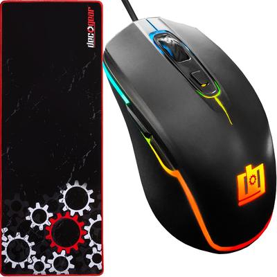 Deco Gear Wired Gaming Mouse with Full Length Mouse Pad