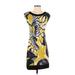 Express Casual Dress - Sheath: Yellow Graphic Dresses - Women's Size X-Small