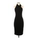 RACHEL Rachel Roy Cocktail Dress - Sheath: Black Solid Dresses - Women's Size Small