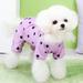 Dog Pajamas: Spring & Summer Pet Clothes - Jumpsuit Pyjamas for Small to Medium Dogs