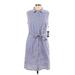 Tommy Hilfiger Casual Dress - Shirtdress: Gray Dresses - New - Women's Size 10