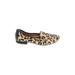Me Too Flats: Gold Leopard Print Shoes - Women's Size 8