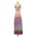 Charlie Jade Casual Dress - Maxi: Purple Ombre Dresses - Women's Size X-Small
