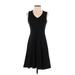 CAbi Casual Dress - Shift: Black Solid Dresses - Women's Size X-Small