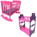 NK 2 Set Doll Cute Bed Fashion Bedroom Furniture For Barbie Accessories Doll Mini For Kelly Doll