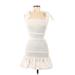 Fashion Nova Casual Dress - Mini: White Dresses - Women's Size Medium