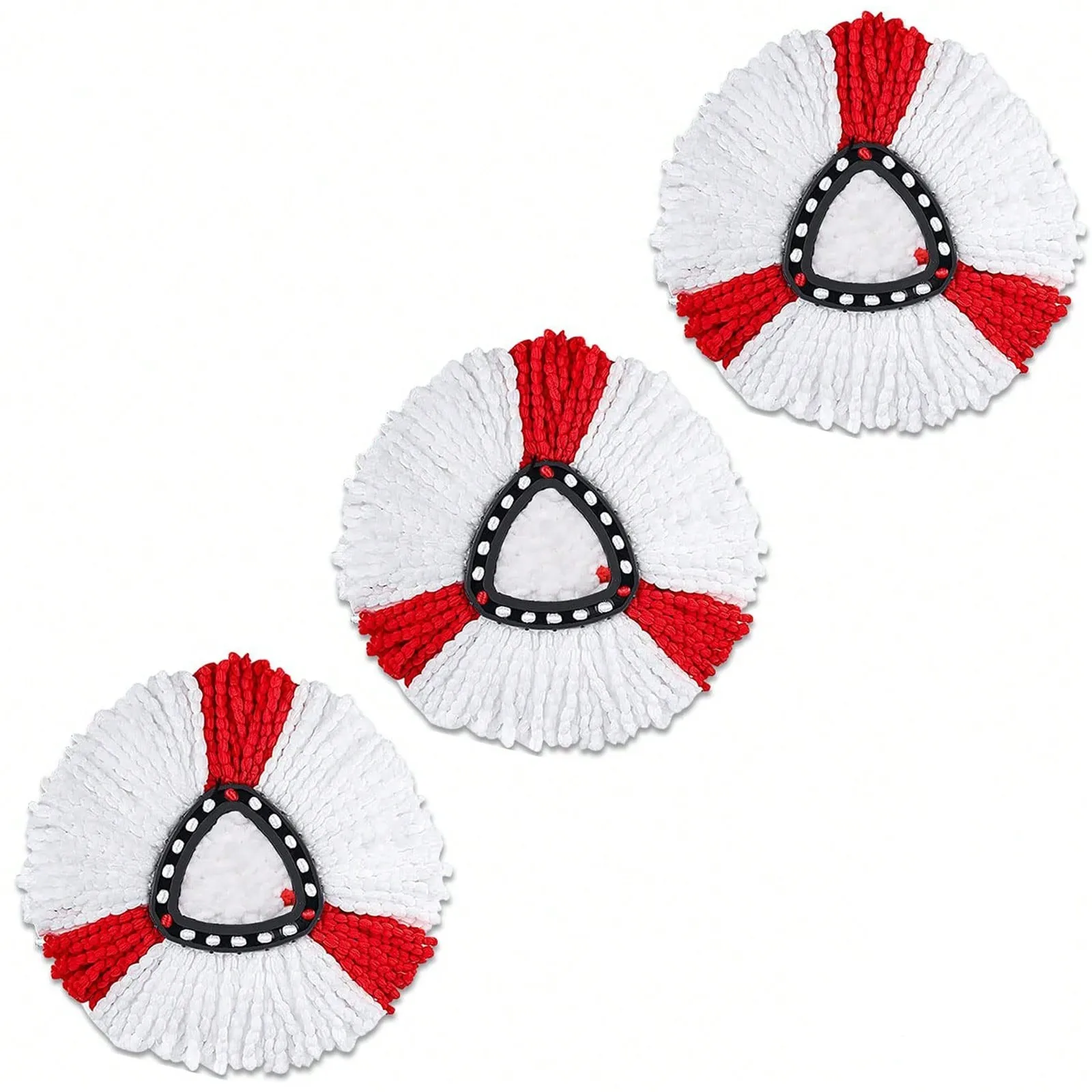 3er-Pack Wischkopf, kompatibel mit O-Cedar und Vileda EasyWring 1 Tank System, Mikrofaser-Mopp-Nachfüllkopf, maschinenwaschbar Image