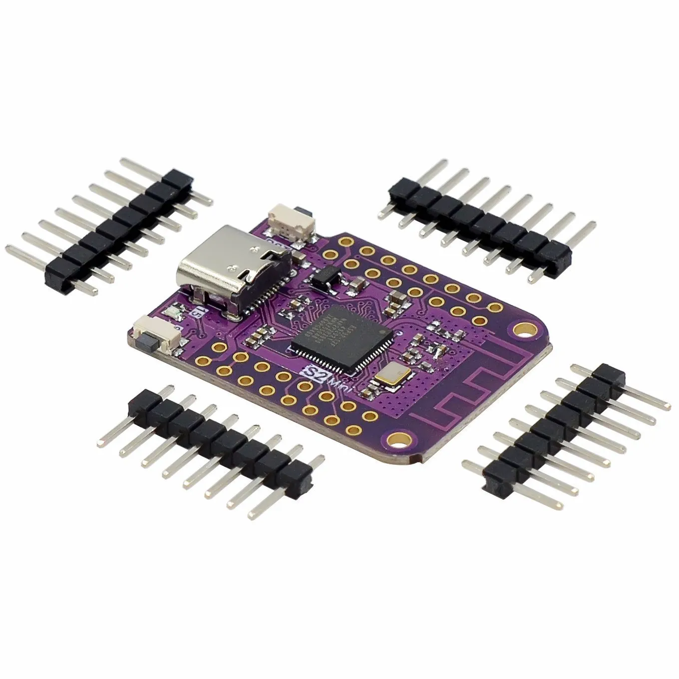 ESP32 S2 Mini V1.0.0 – LOLIN WIFI IOT Board basierend auf ESP32-S2FN4R2 ESP32-S2 4 MB FLASH 2 MB PSRAM MicroPython Arduino kompatibel Image