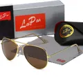 3-0-2-5 Summer Top Aviation Sunglasses Men's Lens Brand sunglasses Women's Gift Pilot Glasses Tube