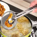 Stainless Steel Oil Frying Skimmer Filter Colanders BBQ Food Clip Clamp Salad Strainer Grid Cooking