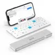 Faltbare Mini-Wireless-BT-Tastatur mit Magnetst änder Tastatur aus Aluminium legierung für iPad