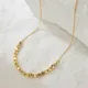 14K Gold Filled Beads Necklace Dainty Bead Choker Handmade Pendants Tarnish Resistant Necklace Boho