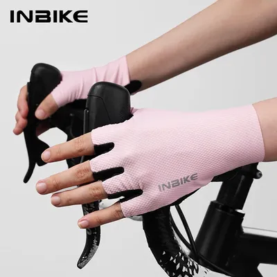 INBIKE Cycling Gloves Gel Padded Half Finger Shockproof Breathable MTB Gloves for Men Women Bicycle Road Bike Gloves Accessories