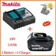 Makita Charger 14.4V 18V Original DC18RC Battery Charger Makita 5000mAh 6000mAh Bl1830 Bl1430 BL1860