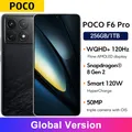 POCO F6 Pro Snapdragon 8 Gen 2 Versione globale Smartphone 6,67" WQHD+ Display AMOLED con flusso 120 Hz Batteria da 120 W HyperCharge 5000 mAh