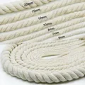 Corde Torsadée en Coton Beige pour Macramé 3 Brins 5mm 6mm Pendentif Tissé à la Main Cordons