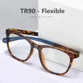 Lunettes de lecture anti-lumière bleue pour hommes et femmes lunettes rétro TR90 lunettes