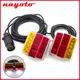 1 Set 12V 24V 10m 18LED Traino posteriore Fanale posteriore Rimorchio 7 Pin Universale Freno Lampada di arresto Targa Riflettore Impermeabile