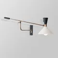 American Long Arm Wall Light Bedroom Sconce Adjustable Study Reading Lamp E27 Gold White Black Metal