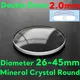 Doppel kuppel 2 0mm runde Uhr Kristall 26mm bis 45mm Ersatz Mineral uhr Glas Quarz mechanische Uhr