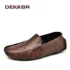 DEKABR Männer Hohe Qualität Leder Loafer Männer Casual Schuhe Mokassins Slip Auf Wohnungen Mode Männer Schuhe Männlich Fahren Schuhe Größe 38-47
