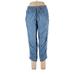 Cloth & Stone Casual Pants - High Rise: Blue Bottoms - Women's Size Large