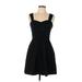 Express Casual Dress - Party: Black Solid Dresses - Women's Size 10