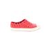 Converse Sneakers: Red Print Shoes - Women's Size 5 - Round Toe