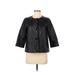 Vince. Faux Fur Jacket: Short Black Print Jackets & Outerwear - Women's Size 8