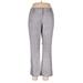 7th Avenue Design Studio New York & Company Dress Pants - Mid/Reg Rise Straight Leg Trouser: Gray Bottoms - Women's Size 10