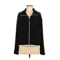 Athleta Jacket: Below Hip Black Print Jackets & Outerwear - Women's Size Large