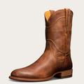 Tecovas Men's The Earl Roper Boots, Round Toe, 10" Shaft, Scotch, Goat, 1.125" Heel, 9.5 EE