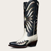 Tecovas Women's The Annie Cowgirl Boots, Snip Toe, 14" Shaft, Midnight/Antique White, Bovine, 2" Heel, 5 B