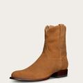 Tecovas Men's The Roy Zip Boots, Round Toe, 8" Shaft, Honey, Suede, 1.25" Heel, 13 D