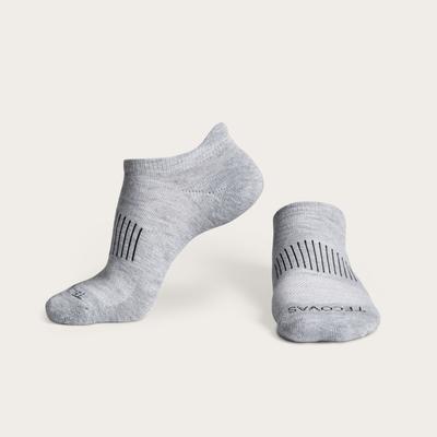 Tecovas Women's Ankle Socks (3-Pack), Gray, Polyester/Spandex, Size M (M: 7-9)/(W: 5-10)