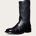 Tecovas Men's The Adams Cowboy Boots, 7 Shaft, Midnight, Giant Gator, 4 Heel, 10 EE