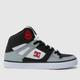 DC pure high-top wc trainers in grey & black