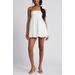 Strapless Bubble Hem Minidress - White - BP. Dresses
