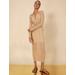 Women's Honora Knit Dress in Neutral / XL | BCBGMAXAZRIA